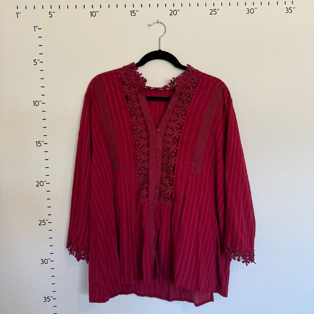 XXL Red Burgundy Top
